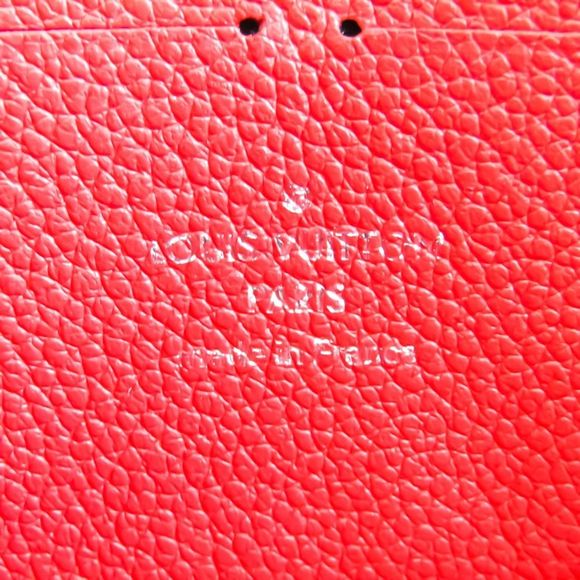 Louis Vuitton Monogram Emplant Zippy Wallet Red - Picture 4 of 4